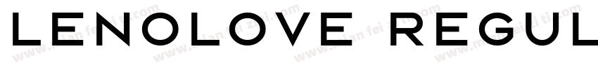 Lenolove Regular字体转换